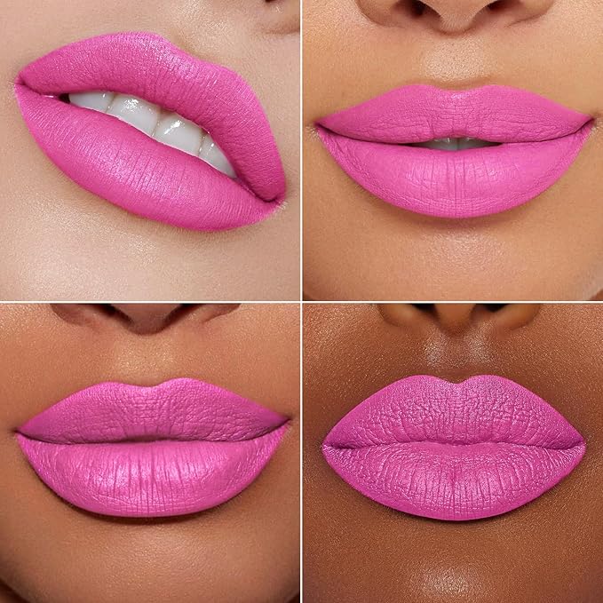 MAKI YIKA 3Pc Matte Lipstick Makeup, Red Pink Nude Lipstick For Women Long Lasting Smudge Proof Non Transfer Lip Makeup Cruelty Free |Red/Pink/Nude