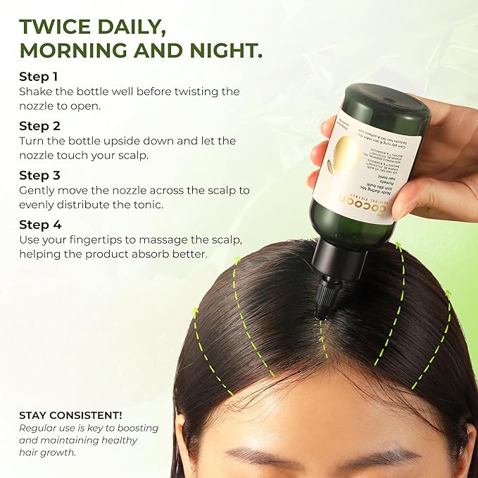 Cocoon Pomelo Oil Hair Tonic. 100% Vegan Scalp Serum Treatment for Thinning, Damaged & Breakage Hair | Soften, Reduce Hair Loss & Promote Hair Growth (4.73 fl oz Each) (3 Boxes)