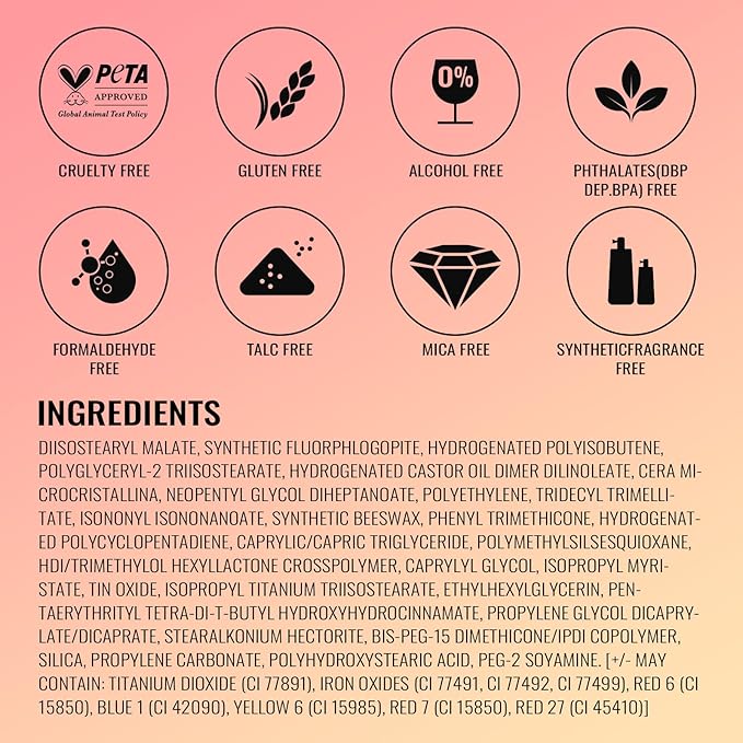 Oulac Glitter Lipstick for Women with Metallic 3D Shine Lightweight Hydrating Formula, High Impact Lip Color, Vegan Beauty, Full Coverage Lip Makeup, Christmas Gifts for Women, Viva La Vida(25)