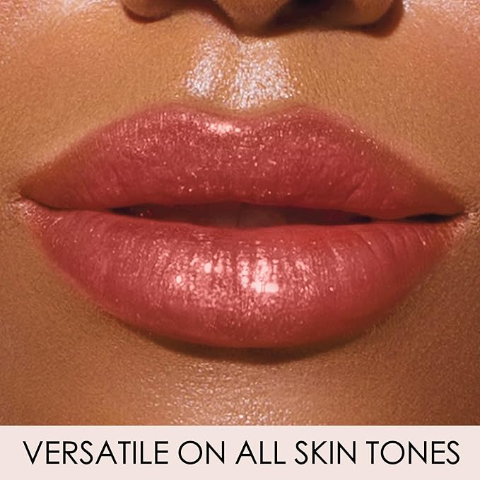 LONDONTOWN Dainty, Sun Kissed Coral, Plush Shine Lip Gloss Tube, Deep Hydrating High Shine Sheer Tint Non-Sticky Conditioning Balm
