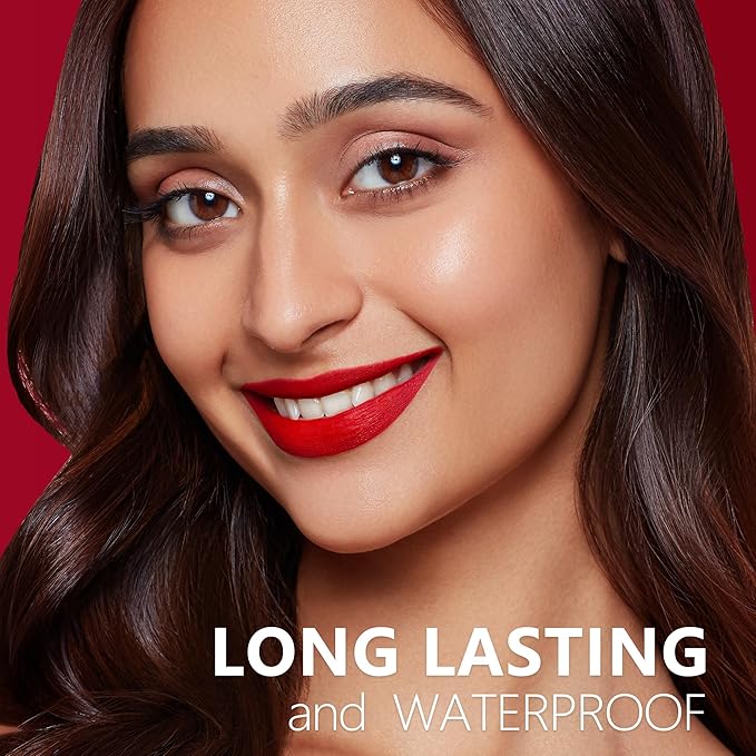 Nude Brown Dark Red Lipstick 3Pc Long Lasting Lipsticks for Women Pigmented Smudgeproof Transferproof Vegan Cruelty Free Lip Color, A61/50/48
