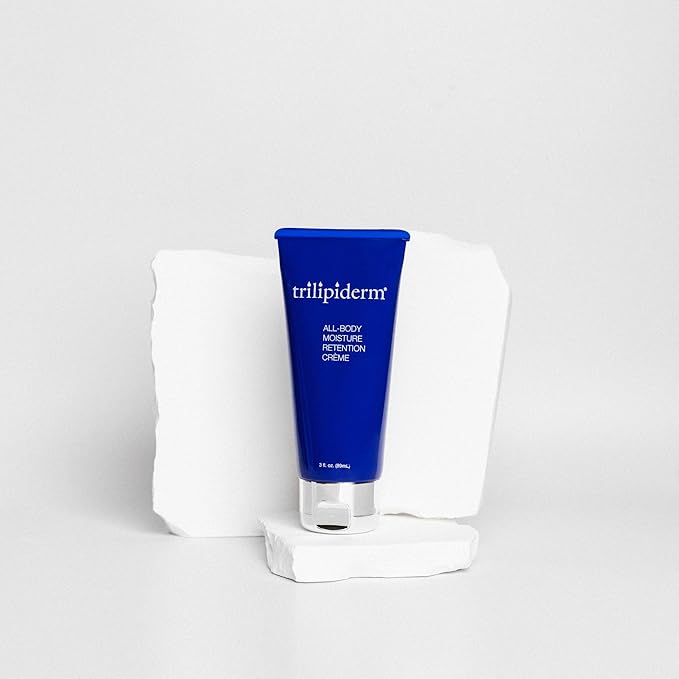 Trilipiderm All-Body Moisture Retention Crème – 2-PACK – Plant-Based All-Day Lightweight Hydration for Body and Face, Meadowfoam, Lipid Replacement, Travel-Size TSA-Approved 3 Ounce Tubes