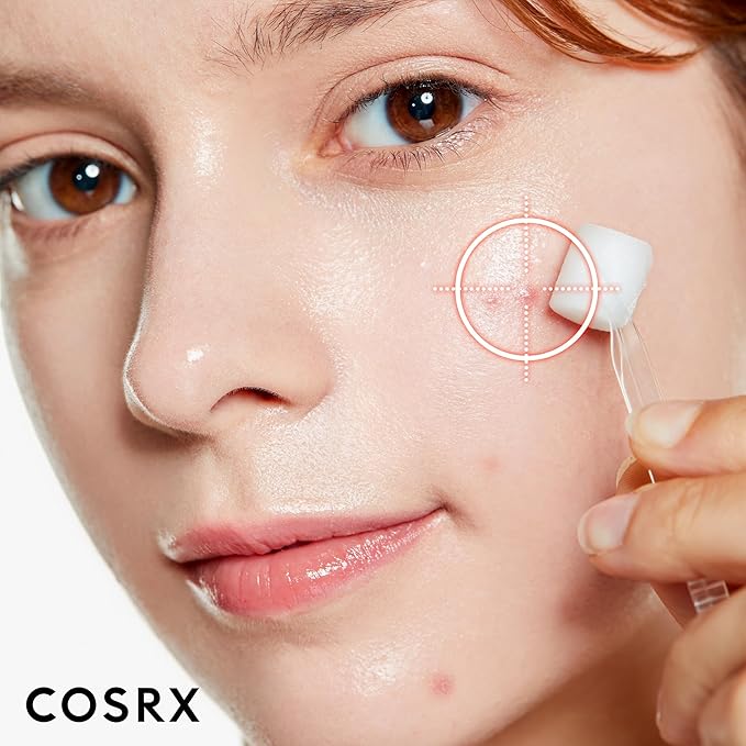 COSRX AHA 2% BHA 2% Blemish Treatment Serum, 60+ Pure Cotton Balls, Quick & Easy Daily Spot Treatment, Blackheads & Whiteheads, Sebum Control, Paraben Free, Phthalates Free, Korean Skin Care