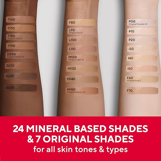 MIRABELLA - Invincible for All HD Liquid Foundation, Moisturizing Face Products for All Skin Types, Full-Coverage Lightweight Foundation Makeup, Moisturizing & Hydrating Beauty Care, Ivory I40
