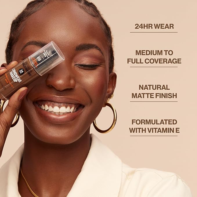 Revlon Liquid Foundation, ColorStay Face Makeup for Combination & Oily Skin, SPF 15, Medium-Full Coverage with Matte Finish, 110 Ivory, 1 Fl Oz