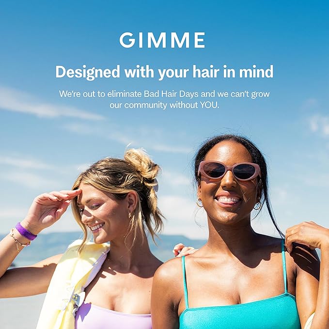 Gimme Beauty Fine Hair - Small Rectangle Claw Clips - Mini Claws for Fine & Thin Hair - Designer Non-Slip Accessories - Minimal Clip Multi-Pack for Teens - Assorted Colors, 6 Pack