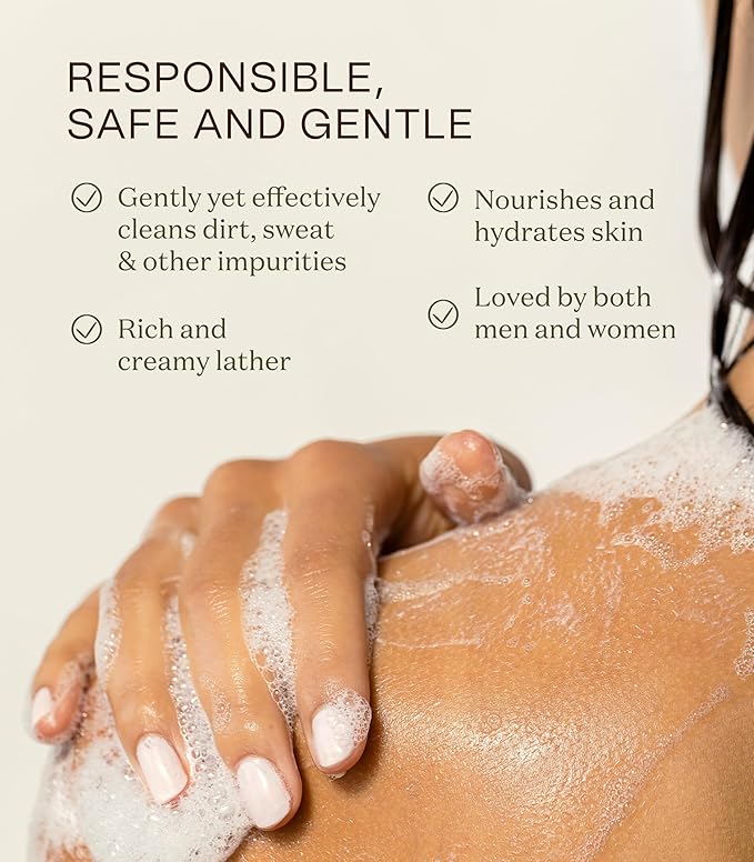 Ingreendients Natural Body Wash With Organic Ingredients - Moisturizing For Dry and Sensitive Skin, Vegan, Cruelty Free, Sulfate Free, Betaine Free (2 x 16 FL. Oz)