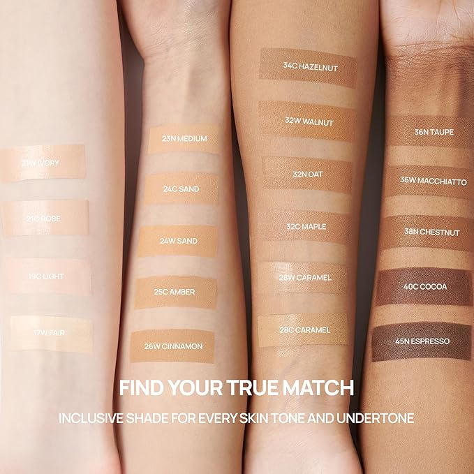 BANILA CO Covericious Ultimate Cover Cushion | Up to 100HR Long-Wear Foundation | 20 Shades for All Skin Tones | Matte & Lightweight Finish | Korean Cushion Foundation (14g / 0.49 oz), 24C SAND