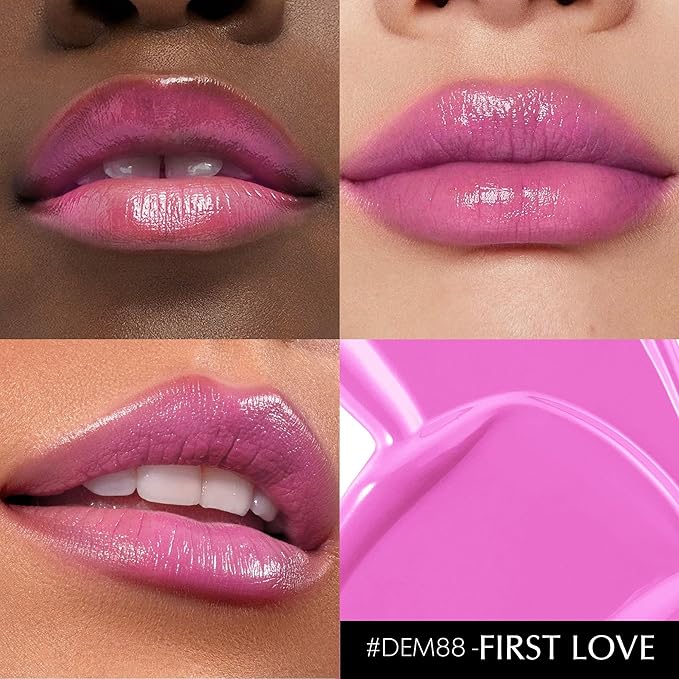 3Pc Brown Lipsticks Set for Women Hydrate Lipstick Glossy Moisture Lip Gloss Brown Pink Nude Color Lipsticks for Dry Lips, DM65/88/95