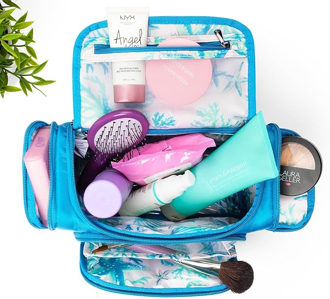 Lug Trolley Medium Cosmetic Case, SKY