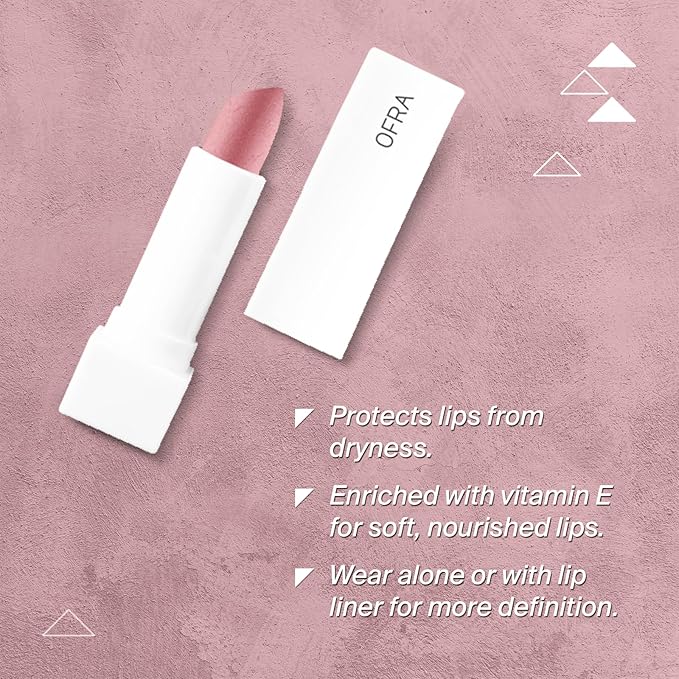 Ofra Crazy Pink | Long Lasting & Extremely Pigmented Lipstick | Moisturizing Formula for Smooth, Hydrated Lips | Bold, Vibrant Color with All-Day Wear | 4.5g 0.16oz