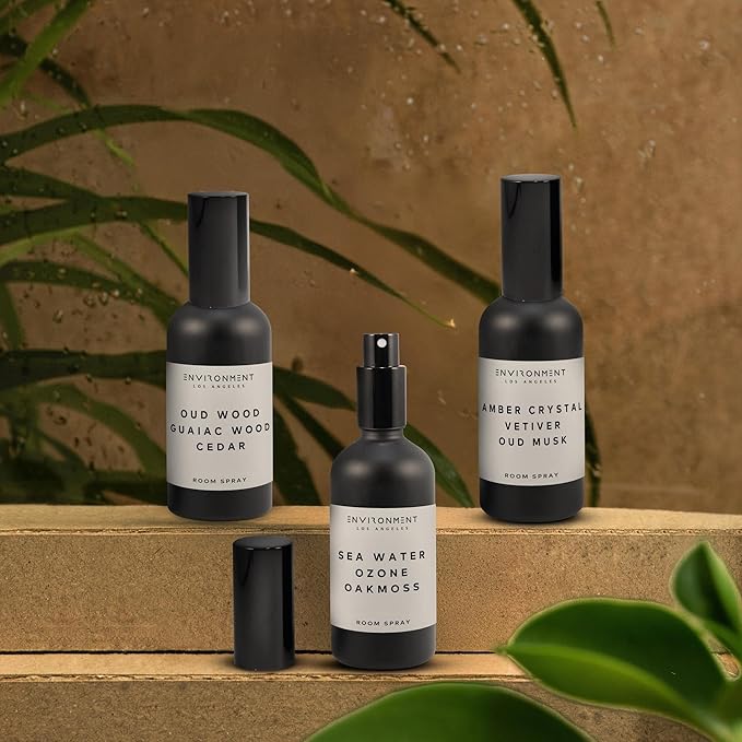 ENVIRONMENT Inspired by 5-Star Resort 1HT Room Spray, 100ml Air Freshener (Santal | Musk) Home Fragrance Accessories, Room Perfume, Room Deodorizer, Vegan & Cruelty-Free