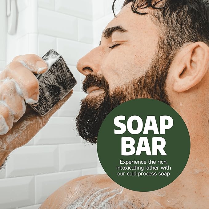 Dr. Squatch Manly Soap and Deodorant Variety Pack - Handmade with Organic Oils, Aluminum-Free - Pine Tar and Alpine Sage
