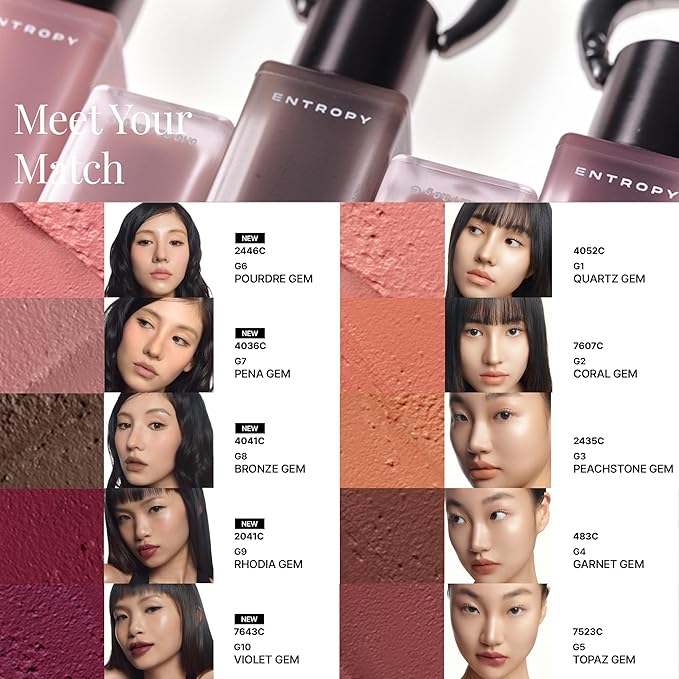 Entropy Charm Tint Blurry Line - Makeup for Soft, Blurred Finish | Lightweight, Long-Lasting Tint for Natural Look G7 Pena Gem