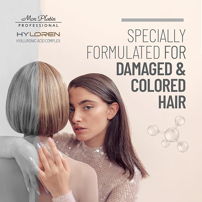 Mon Platin Hair Mask & Dream Hair Serum Bundle, Moisturizing Shampoo – Deep Conditioning Mask Formula for Dry and Damaged Hair with Glossy Shine & Heat Protection, Prevents Color Fading
