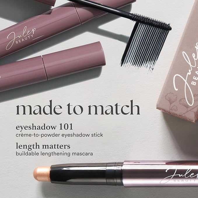 Julep Eyeshadow 101 Cream-to-Powder Waterproof Shadow Stick – Desert Matte – Long-Lasting, Crease-Proof, Light Beige Matte Cream Eyeshadow with Built-in Smudger