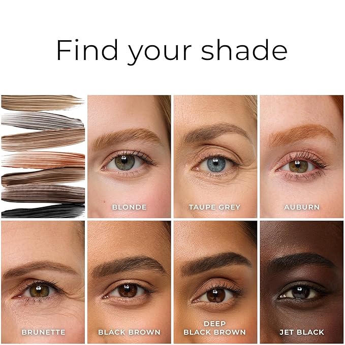 WUNDERBROW Eyebrow Gel, Waterproof, Smudgeproof, Long Lasting, Shade: Black/Brown, Vegan and Cruelty-Free