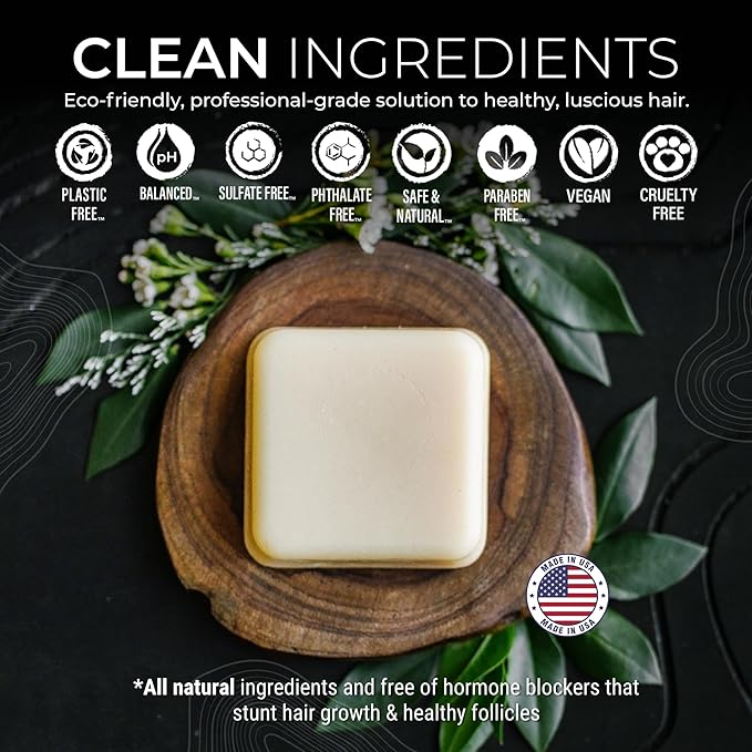 Viori Hidden Waterfall Conditioner Bar Made with Rice Water - Handcrafted All Natural Organic Conditioner