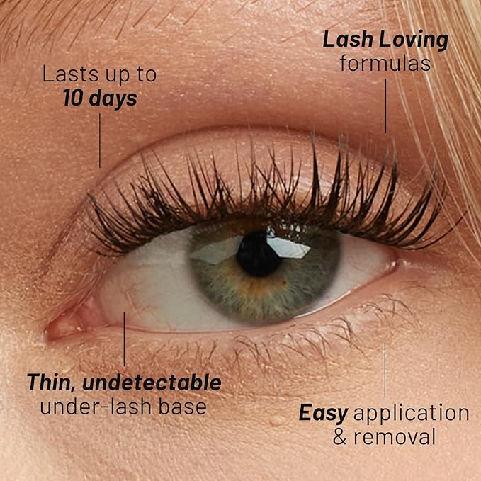 Lilac St - Dawn Natural Faux Eyelash Clusters (12mm, 3 Pack) - No "Makeup" Look - DIY Lash Extension Wisps - Lightweight & Lifelike - Lasts 10 Days - Cruelty Free, Vegan, Women Founded - 30 Lashes