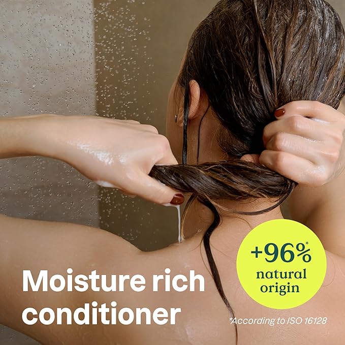 ATTITUDE Moisture Rich Hair Conditioner, For Dry and Damaged Hair, Naturally Derived Ingredients, Vegan Detangler, Dermatologiocally Tested, Quinoa and Jojoba, 32 Fl Oz (Pack of 6)