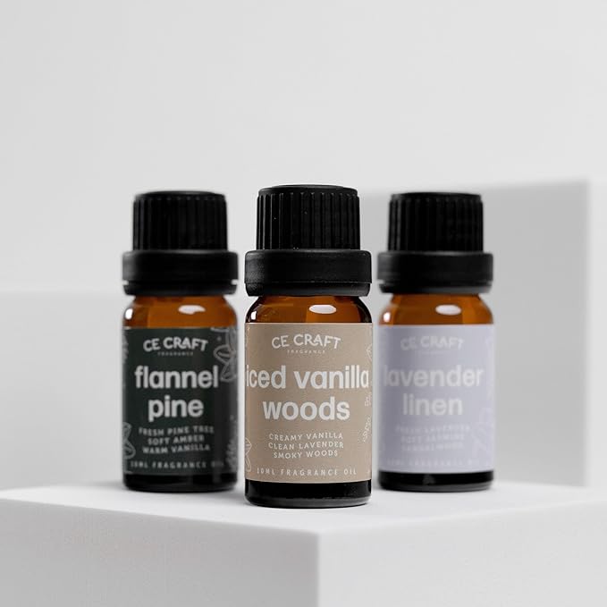 CANDECraftCo Premium Fragrance Oil – Diffuser Oils Fragrances Scented for Home, Candle Soap Making Supplies, Aromatherapy Blends for House (0.34 Fl Oz) (2-Pack, Whiskey & Oak)