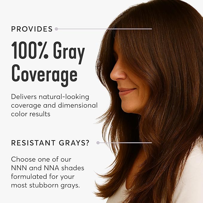 Madison Reed Radiant Hair Color Kit | 4NA Darkest Ash Brown with Cool Smoky Undertones (Messina Brown) for 100% Gray Hair Coverage | Dimensional Permanent Hair Dye | PPD-Free & Ammonia-Free | 2 Pack