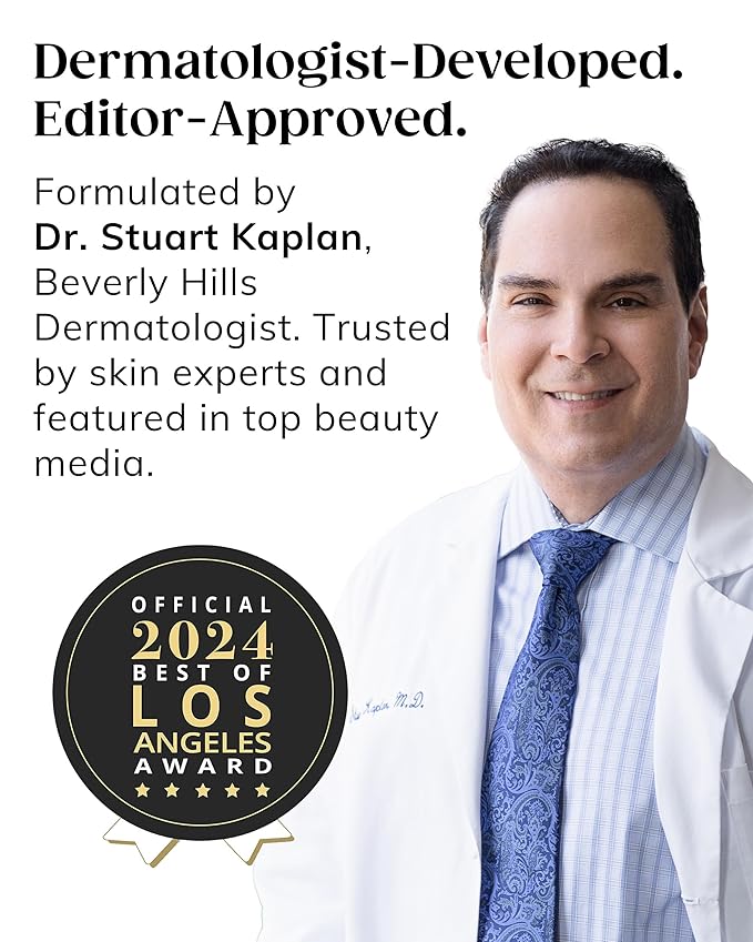 KAPLAN MD Diamond Contour Supercharged 1 Minute Daily Facial - Anti-Aging Serum for Face with Exfoliating Crushed Diamonds & Fruit Enzymes - Radiant & Smooth Skin for Women of All Ages - 3.0 fl oz