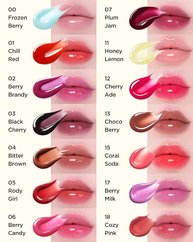 TOCOBO Juicy Berry Plumping Lip Oil Glam Max 11 Honey Lemon – Korean Vegan Hydrating Lip Oil with Plant Oils for High Shine Gloss - Non Sticky Formula for All Skin Tones, 0.12 fl.oz.