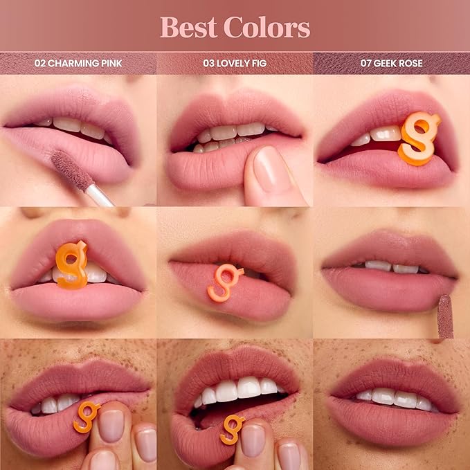 COLORGRAM NUDE BLUR TINT 06 LUCKY BERRY | Soft Velvet Matte Lip Stain & Cheek Tint | Lightweight Blurring Tint for a Smooth & Airbrushed Finish | 24H Hydration