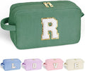 YOOLIFE Letter Makeup Bag - Cute Cosmetic Bag for Teen Girls & Women, Perfect for Gifts, Bridal Showers, Initial R