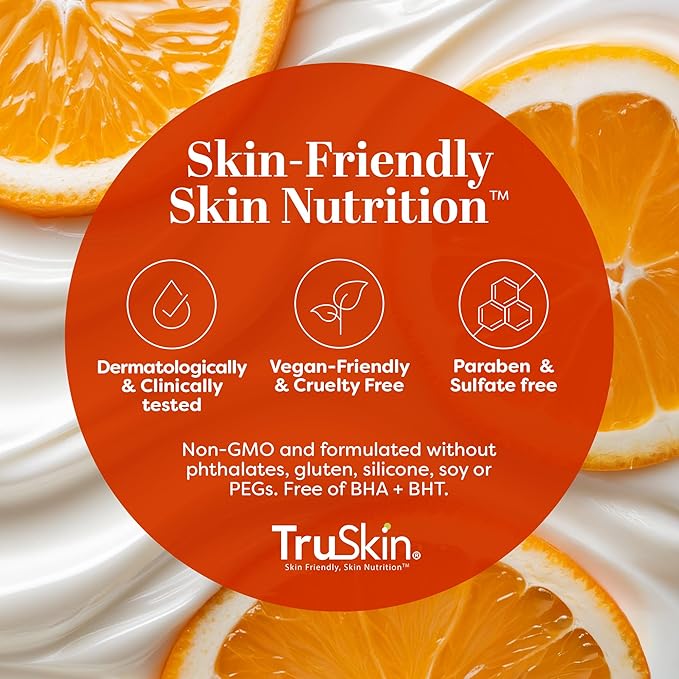 TruSkin Super C Duo with Vitamin C Plus Super Serum for Face, 1 fl oz & Vitamin C Brightening Moisturizer, 2 fl oz – Anti Aging Skin Care Gift Set for Hydrated, Smooth & Firmer-Looking Skin