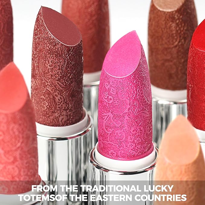 Anglicolor Glitter Metallic Plum Lipstick,High Impact Lipcolor,Lightweight Hydrating Formula Smooth and Non-Sticky,Rose Lipstick For Women,Full-Coverage Lip Makeup (03 LOVE PARTICLE, 4g)