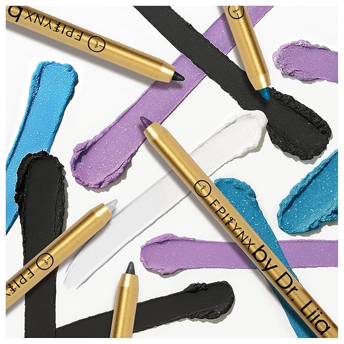 EPILYNX Eyeliner Pencil - Long Lasting Smudge Proof & Waterproof Eyeliner Pencil - Eye Liner Pencils - Hypoallergenic, Vegan, Gluten-Free Eye Pencil - Moonlight Black Shimmer, 1.2ml
