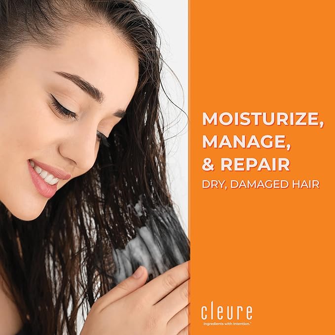 Cleure Hydrating Fragrance Free Conditioner - Hypoallergenic, SLS Free & Paraben Free - Unscented (12 Fl Oz, Pack of 1)