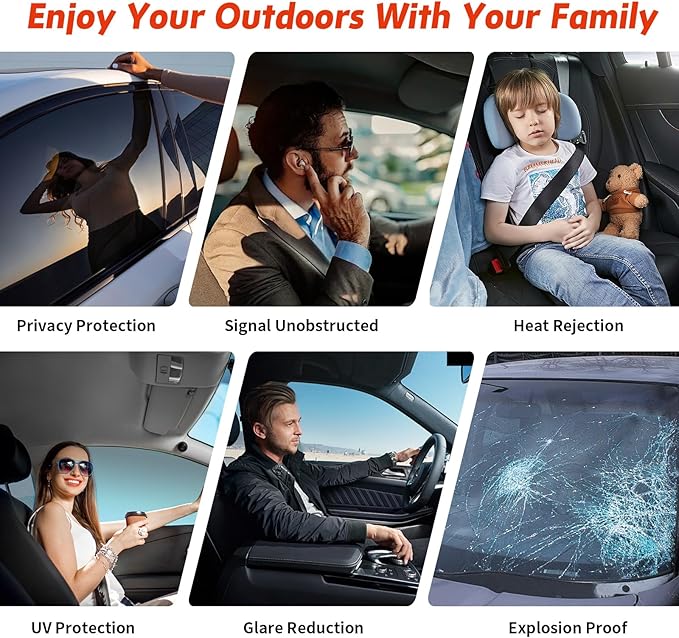 Ceramic Nano Ceramic Window Tint for Cars, Automotive Auto Car Window Tint Film for Car Privacy Film, VLT 15% Percent, Blocks UV/IR Rays, Heat/Glare, 30in-10ft