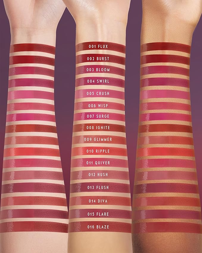 Blurring Lip Tint - Shine Lip Gloss to Soft Blurry Lip Matte Finish, Long-Lasting Lip Stain, Smooth and Blur lip lines, Weightless Watery-Velvet Feel, Hydrating & Non-Sticky (010 RIPPLE)