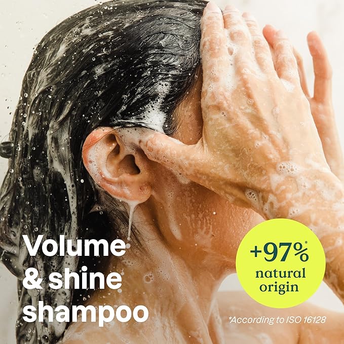 ATTITUDE Volume and Shine Hair Shampoo, EWG Verified, For Thin Hair, Naturally Derived Ingredients, Vegan, Plant Based, Soy Protein & Cranberries, 8 Fl Oz