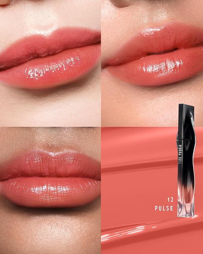 STELLAR DUST LIP STAIN-Long Lasting, Waterproof and Transferproof Lip Tint, Glossy Finish Lip Gloss, Lightweight Lipstick, High Coverage, Stocking Stuffers For Teen Girls (12 PULSE)