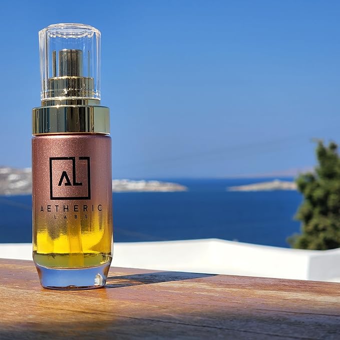 Glow Face Oil - Moringa, Rosehip & Argan Serum for Dry, Oily & Acne-Prone Skin - Hydrating, Non-Comedogenic, Vegan Skincare - Natural, 1.35 fl oz