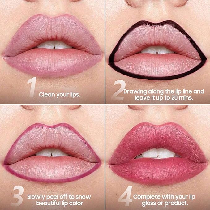 Lip Liner, Lip Gloss Gift for Women Matte Finish Vegan & Cruelty-Free, Highly-Pigmented for Create A Natural Lip Color (Mauve)