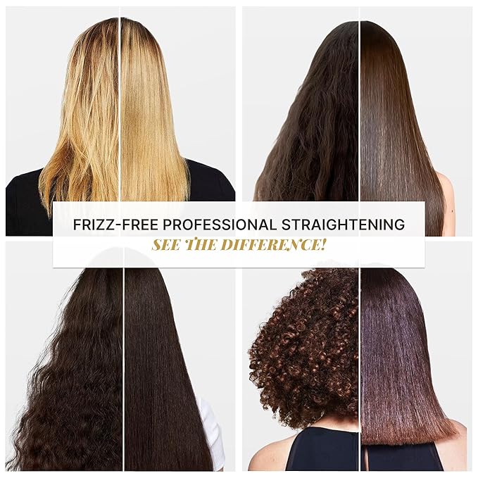 FASHION GOLD, Keratin Hair Treatment, 6 USES per Bottle, Keratina para Alisar el Pelo, Alisado Brasileño Keratina Permanente, Alisados Organicos SIN FORMOL, Nanoplastia, 300 grs