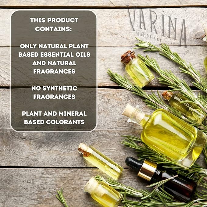 Organic Citrus Cedar Sage Bar Soap - Gentle Cleansing for Sensitive Skin, Earthy Scents - 3 Pack - Experience Healthy and Glowing Skin