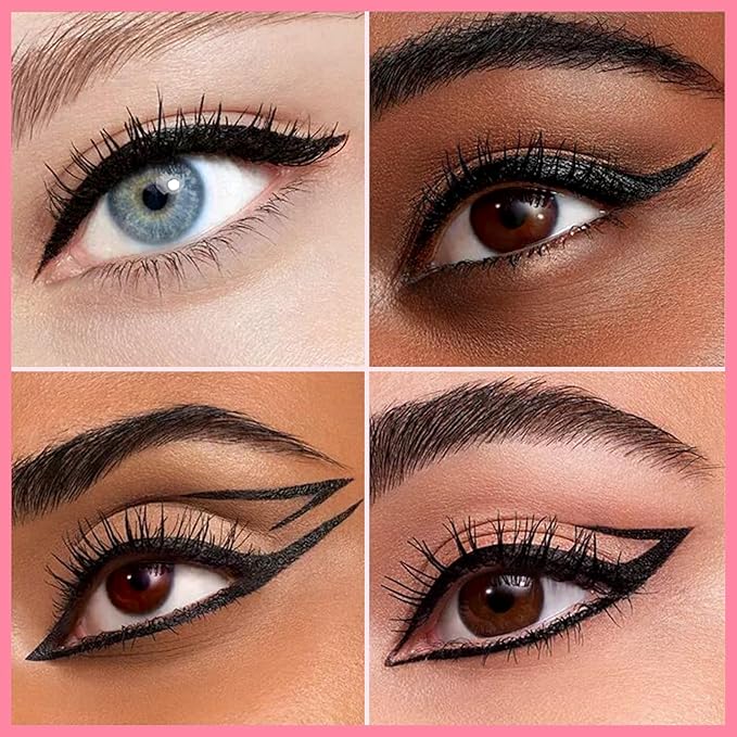 iMethod Liquid Eyeliner - Waterproof Eyeliner 2-in-1 Dual-Ended Eye Liner with Precise Brush-Tip and Thick Tip, Black Liquid Liner Pen, Matte Finish, Long Lasting, Smudge-proof, Transfer-proof