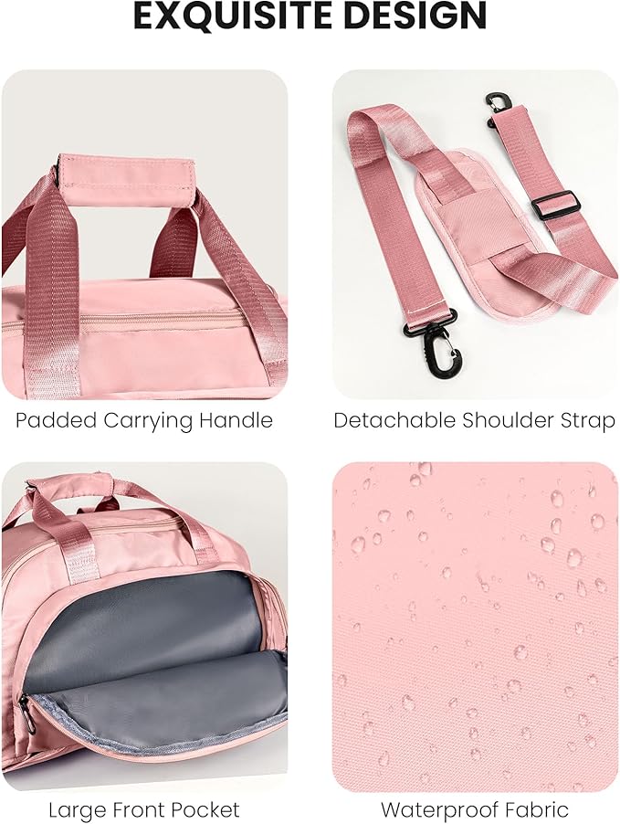 Sweet 16 Gifts for Girls, Initial Gym Bags with Shoe Compartment, Dance Bag for Girls, Monogram Kid Overnight Bags, Ballet Sport Gymnastics Cheer Travel Duffle Tote (Letter T)