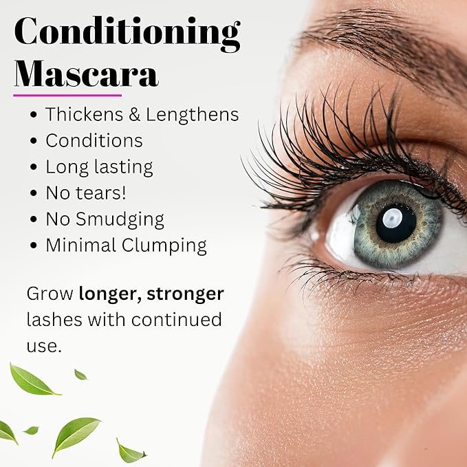 Fifth & Skin BETTER'N UR LASHES Natural Mascara | 100% Natural (Black) Organic - Vegan - Gluten, Paraben, Nut, Lead, Dye FREE