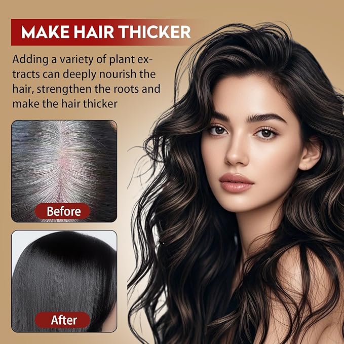 2pcs Saffron Hair Spray, Saffron Hairs Blackening Spray, Japanese Saffron Essence Spray, Leaving Hairs Shiny Non-Frizzy