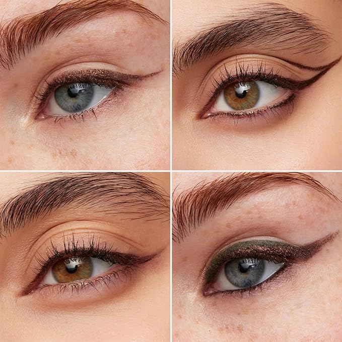 Wonderskin Eyeliner Pencil, 1440 Longwear Brown Glitter Eyeliner Pencil - Waterproof, Sharpenable & Smudge Proof