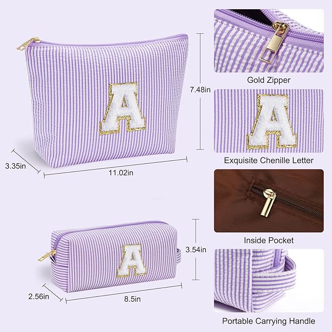 YOOLIFE Daughter Gifts Cosmetic Bag - Make Up Bag for Women - Personalized Bridesmaid Gifts - Travel Size Toiletries