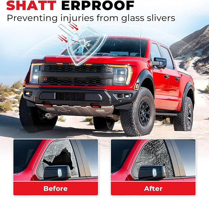 20% VLT Premium Carbon Car Window Tint 20in x 20FT Charcoal Privacy Film Heat, UV and IRR Block Tint for Cars or Building Adhesive Film Easy Shrink