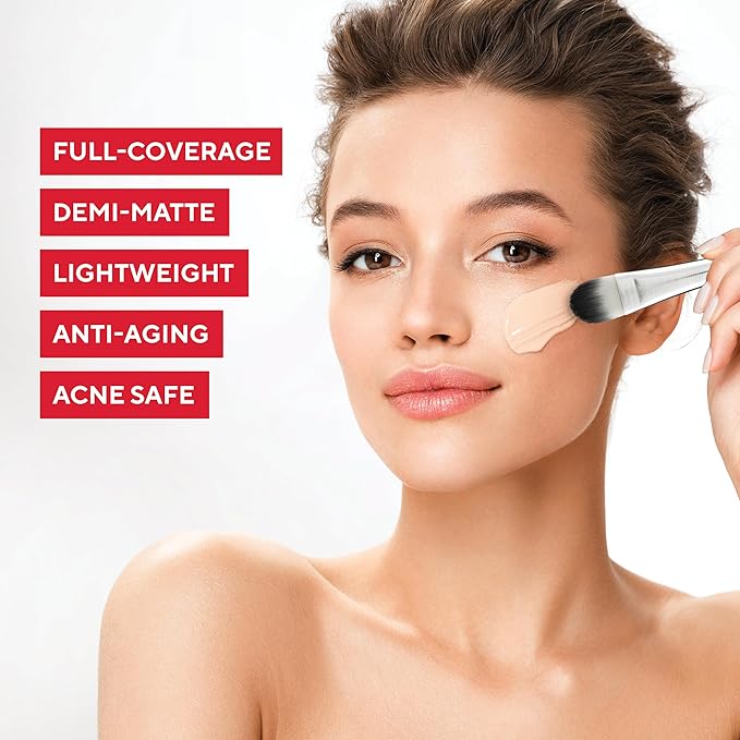 MIRABELLA - Invincible for All HD Liquid Foundation, Moisturizing Face Products for All Skin Types, Full-Coverage Lightweight Foundation Makeup, Moisturizing & Hydrating Beauty Care, Tan T160